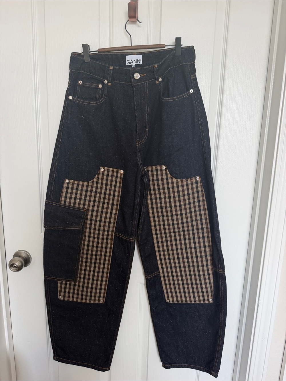 Ganni Neppy Denim Carpenter Jeans - Picture 2 of 4